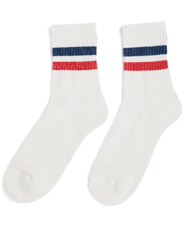 Amundsen Oslo Quarter Socks White/Red/Navy