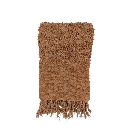 Koristeellinen kamelinvärinen huopa, 180x240cm kangas