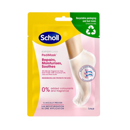 Scholl Moisturising PediMask 2 stk, Skincare, Fodpleje, Fodmasker