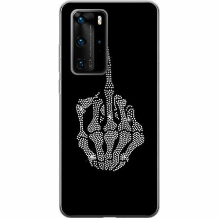 Huawei P40 Pro Genomskinligt Skal Fuck You Bling