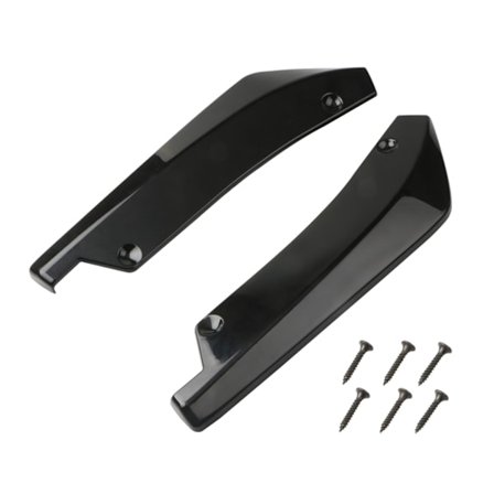 1 par Car Rear Canards Winglets Sideskjørt Extension Bakre Bumper Lip Spoiler Diffuser Splitter Bil Sideskjermskjørt