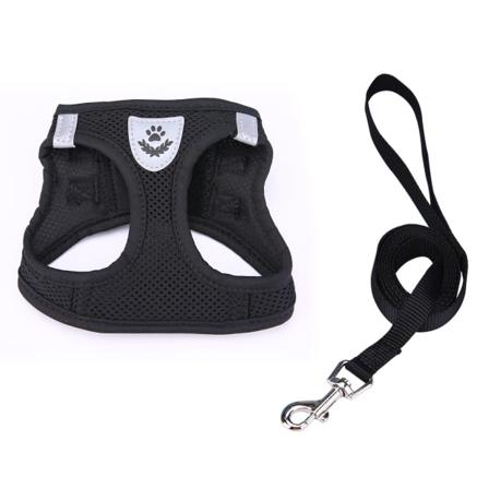 IC Lätt justerbar hund- och kattvagn, svart XS
