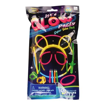 Glow Sticks - Stor festpakke med 60 stk