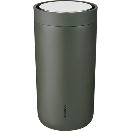 Stelton To Go Click Termokop 0,2 liter, stål, soft dark forest | KitchenOne