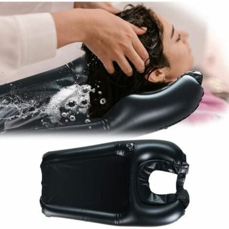 Oppustelig hårvask Oppustelig hårvaskbakke Shampoo pude Bærbar shampoo bakke til gravide, skadede, sengeliggende, hjem, let at rengøre