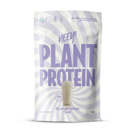 Heey! Vegansk Proteinpulver, Blueberry Vanilla Swirl, 500 g