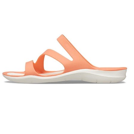 Crocs-liknande dam Swiftwater sandal med remmar, avslappnade flip-flops, öppna tåsko