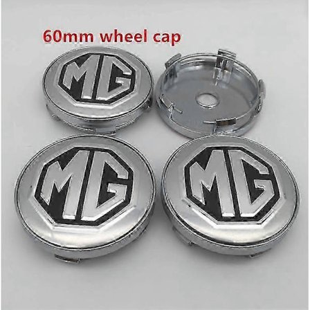 4 stk. Mg Logo 56mm 60mm Bil Hjul Center Dæk Navkapsel Resin Badge Emblem Mærkat Styling Tilbehør