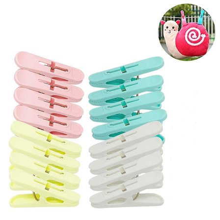 Tvättklämmor 24-pack Små Miniklädnypor för Torkning Klädnypor Foton Bilder Hantverk