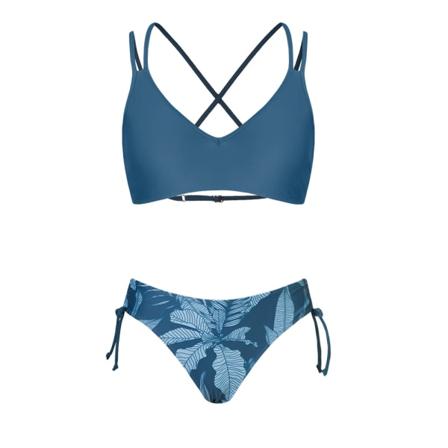Strappy Bralette Och Print Ruched Dragsko Bikini Set Baddräkt För Kvinnor Två delar 2023 Baddräkt Badkläder DAA12C3C011UU XL
