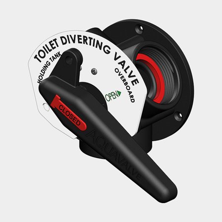 Valvola a Y TruDesign Aquavalve Black, 1 1/2" G (BSP) a 2 x 1 1/2" G (BSP), nero