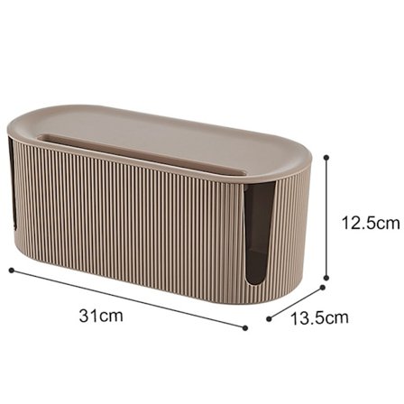 Kabelhantering Organizer Box med lock Sladd Organizer Box för att dölja & dölja power Sladdar Hider för skrivbords-TV