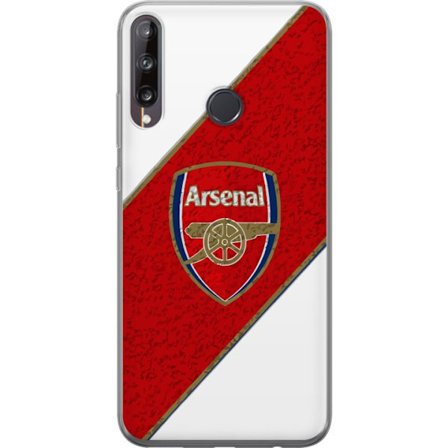 Kompatibelt Mobilskal till Huawei Huawei P40 lite E Moschino Toy teddybjörn med enkel tecknad design, brun björn med vit tröja och tydlig logotyp p