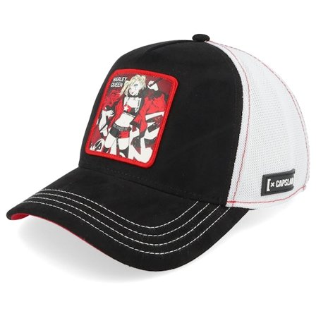 Capslab - Schwarz trucker Cap - Dc Comics Harley Queen White/Black Trucker @ Hatstore
