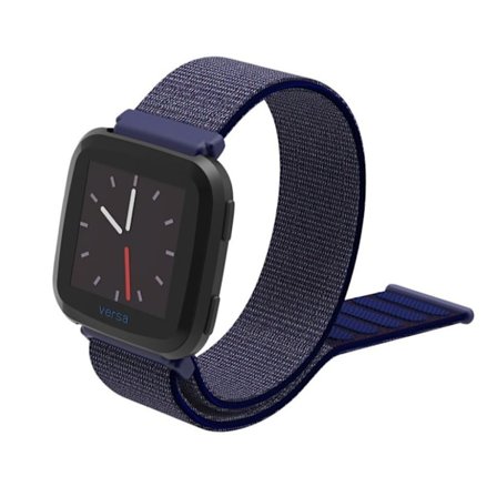 Fitbit Versa klokkereim av nylon - midnatt blå