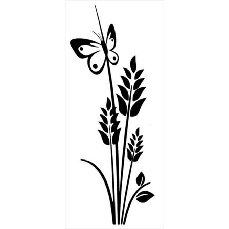 Väggdekor - Fjärilsväxt STOR