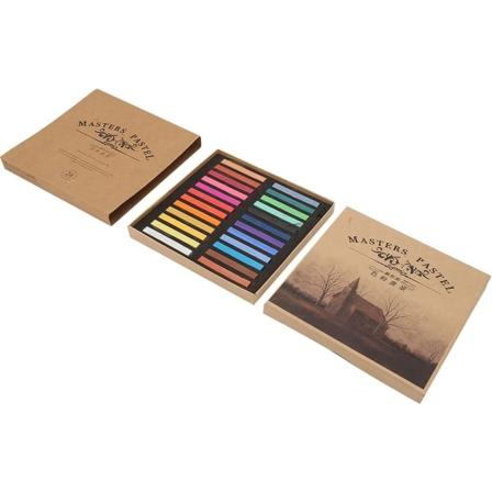 Mjuka pasteller för konstnärer Kritpasteller Escentyons Engångshår Döende Stång Målning Krita Set Paintingyons (24 färger) (24 färger)