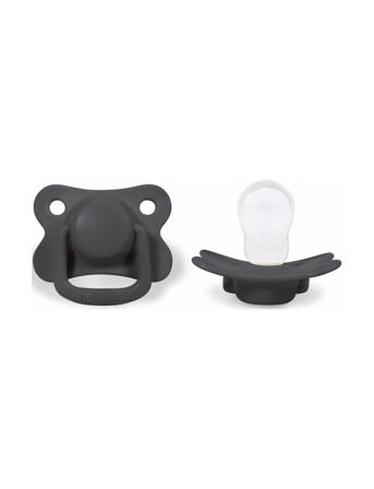 2-Pack Pacifiers - St Grey +6 Months Grey Filibabba