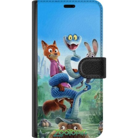 Kompatibelt Lommeboketui til Samsung Galaxy A16 5G Zootopia inspirert animert plakat med rev kanin og slange fargerikt eventyr humor og familievennlig