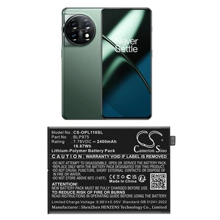 Akku älypuhelin, Matkapuhelin varten Oneplus Oneplus 11