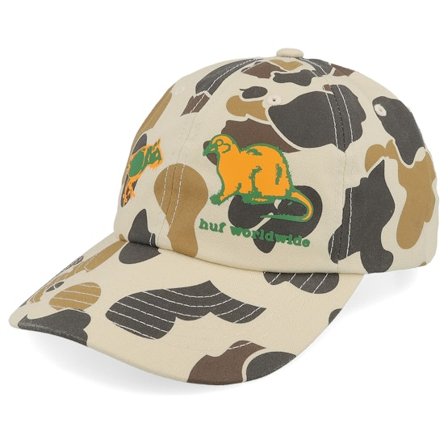 HUF - Beige - unconstructed - Cap - Rigeon Camo Dad Cap - Hatstore