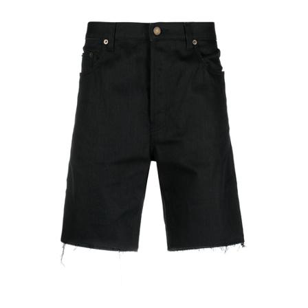 Saint Laurent, Denim Shorts Zwart, Heren, Maat:W31