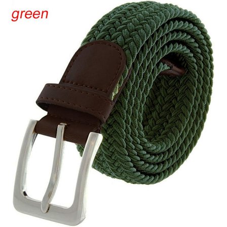 120 cm flettet bælte linning GRØN