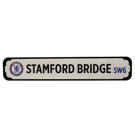 Chelsea FC Deluxe Stadium Plaque One Size Vit/Blå/Svart