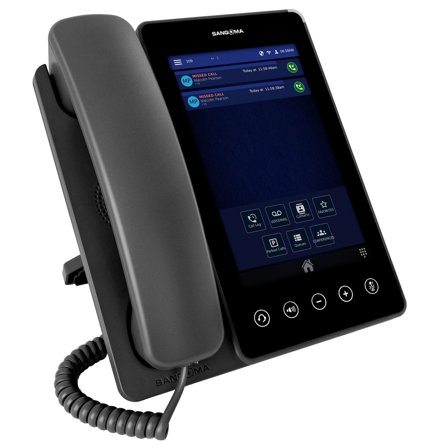 SANGOMA SIP-Phone P370, 16-Line, HD Voice, Gigabit Ethernet, 2 x USB, BT, WiFi, 7 (800x1280) Touch screen IPS Color Display
