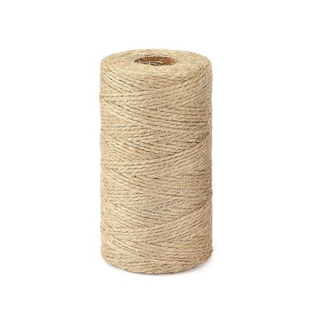 Jute Trädgårdssnöre - 1,5 mm diameter, naturlig jute, lämplig för trädgårdsarbete, bröllopsdekoration