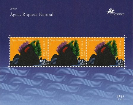 Azorerne - EUROPA 2001 - Postfrisk miniark