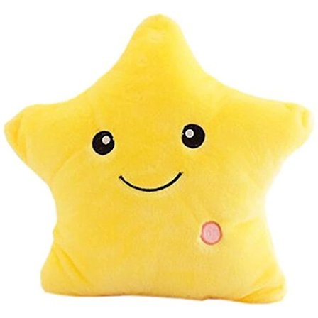 Led-tähtityyny Led-yövalo Plussinen Tähtimuotoinen Tyyny Täytetty JoulukoristeetBY