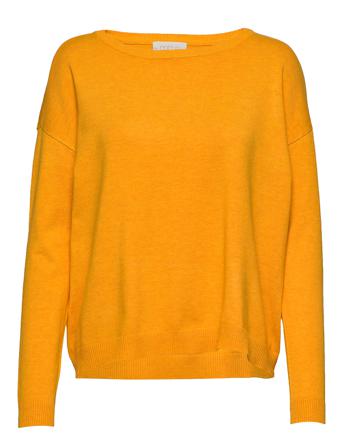 Elne Strik Pullover Villapaita Keltainen Minus