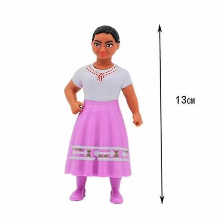 7 st/ set Encanto Madrigals Film Actionfigurer Modell Leksaker Barn Present Cake Topper
