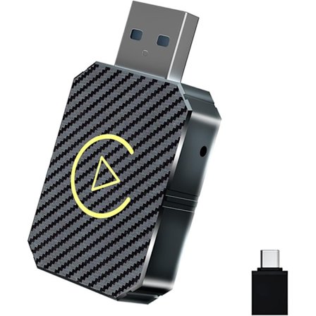 Wireless CarPlay Adapter 2025, för CarPlay och Android Auto, Plug-and-Play