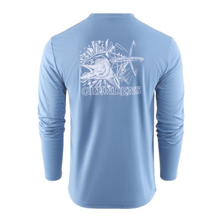 Grundéns Tuna Torpedo LS Tech Tee Captain's Blue - XL
