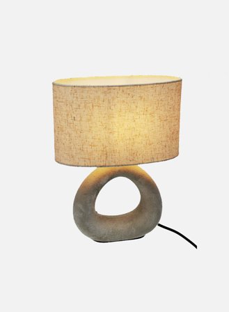 Ada bordlampe m/skjerm H33 - off-white/natur