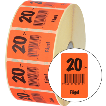 Etikett Fugl 20:
