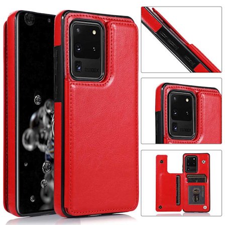 Elegant Skal med Kortfack - Samsung Galaxy S20 Ultra