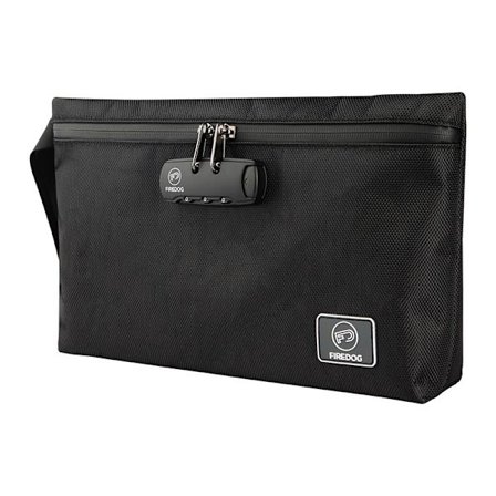 Förvaringsväska för deodorant med kombinationslås i kolfiber