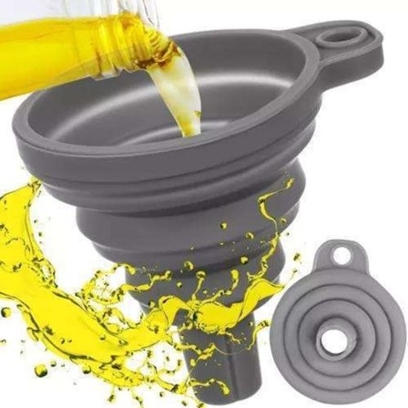 Sammenfoldelig universal silikonetragt - forenkle din hverdag