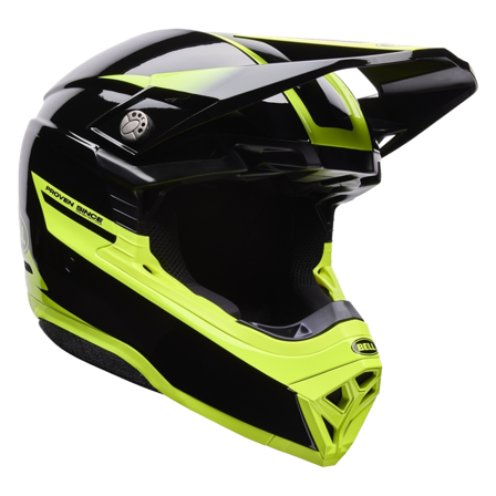 Casco MX BELL Moto-10 Mips Degradado Negro/Amarillo L