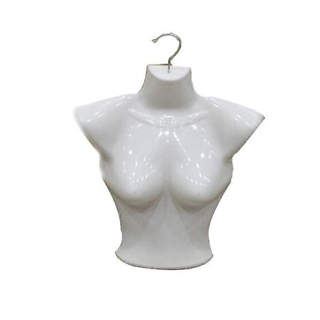 Plastik Halv Krop Kvinde Mannequin Torso Underwear Tøj Form Display Stativ (FMY)