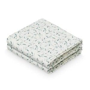 Cam Cam 4-Pack Green Leaves Muslin Wash Cloths - Textile - One size - Green
