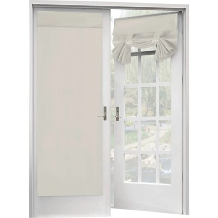 Termisk isoleret dørgardin, mørklægningsgardiner til glasdøre, lysblokerende vinduesafdækning med tredobbelt væveteknologi, privatlivsgardin