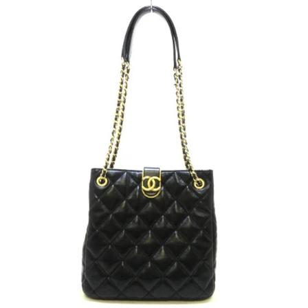 Chanel Vintage Pre-owned Shoulder Bags Sort, Dame Vintage Tasker, Størrelse: ONE Size