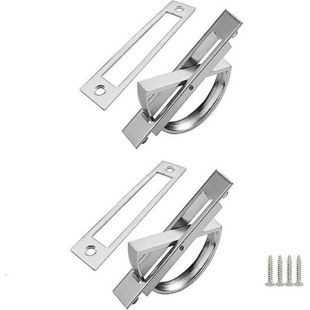 180° drejeligt skjult dørhåndtag, zinklegering, moderne