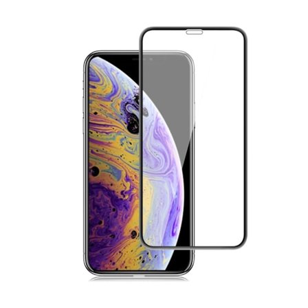 Heltäckande iPhone XS Max Härdat Glas Skärmskydd 0,2mm