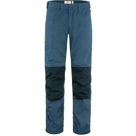 Fjällräven Men's Greenland Trail Trousers in Indigo Blue/Dark Navy, G-1000 | Size: 52/Short