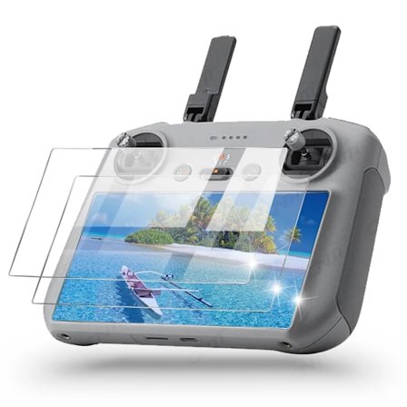 Bästa kvalitet härdat glas för DJI Mini 4 Pro RC 2 Fjärrkontroll Skärmskydd